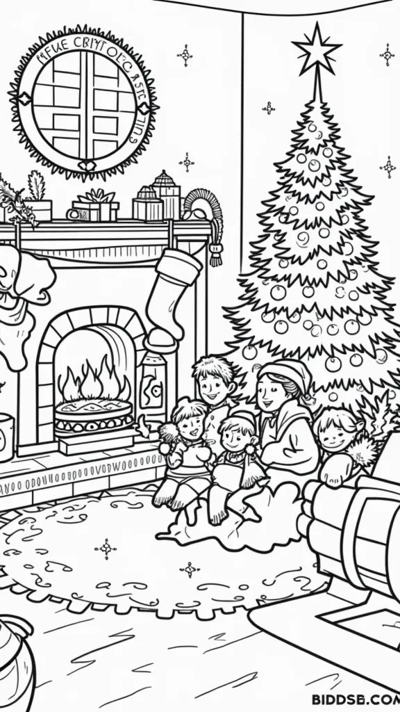 the night before christmas coloring pages